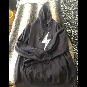 Flash logo hoodie navy blue